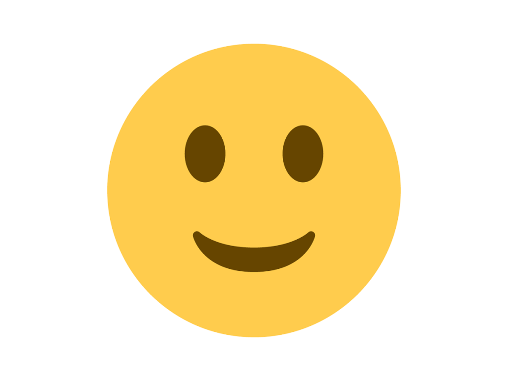 A happy face icon