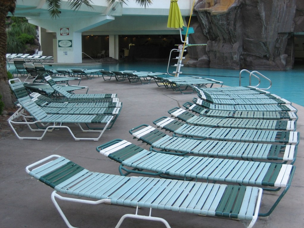 Pool chairs, Tropicana Hotel, Las Vegas 2007
