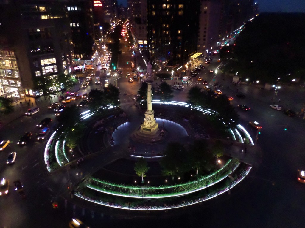 Columbus Circle (New York City) at night