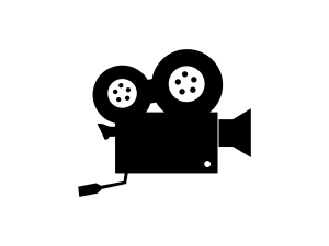 An icon representing a movie camera