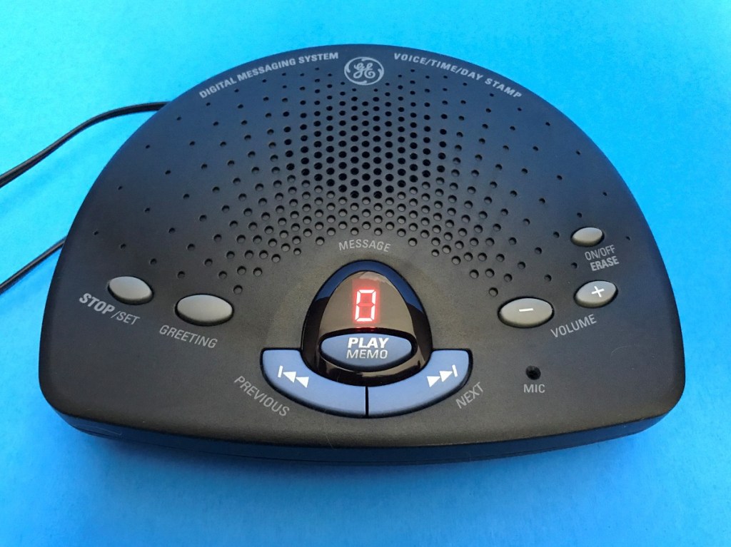 An answering machine