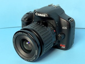 An earlier generation of a Canon digital camera