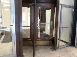 A department store's revolving door. 