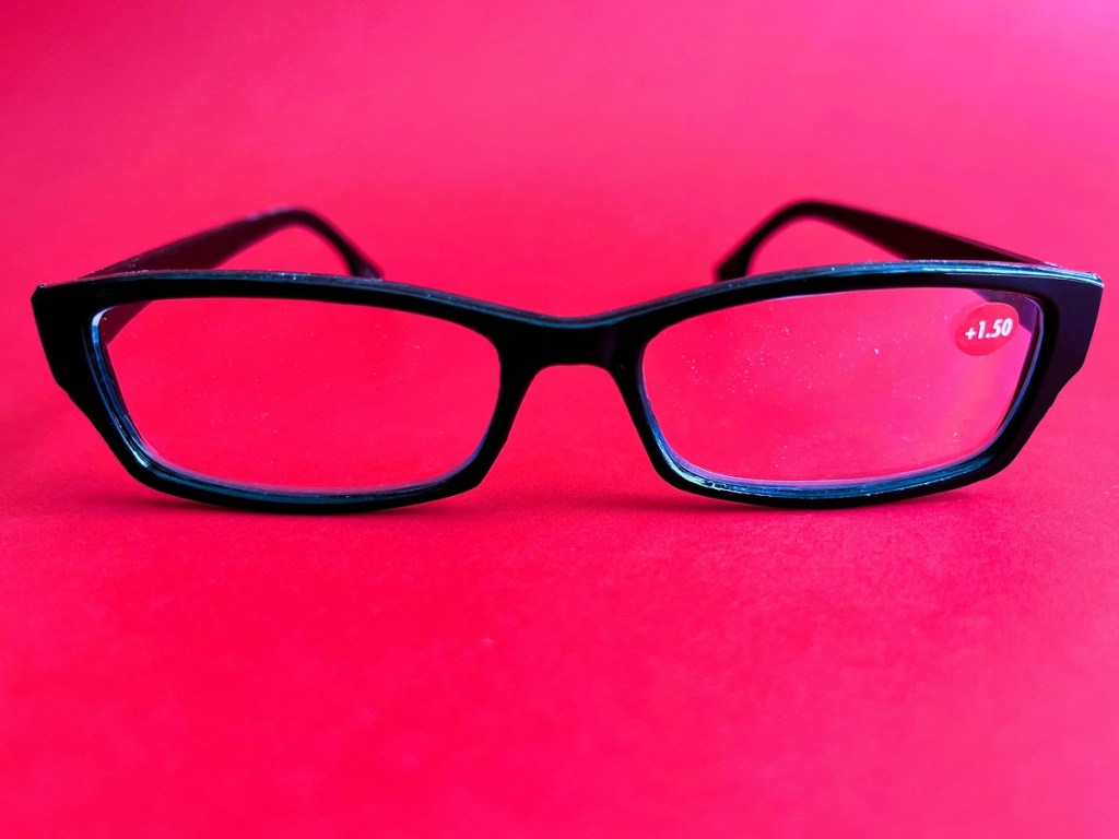 My first pair of reading glasses